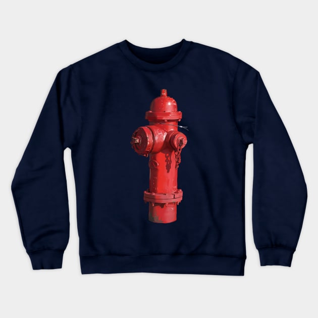 Fire Hydrant Crewneck Sweatshirt by Khalico